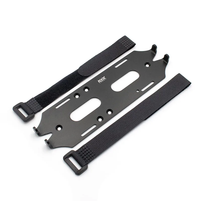 Soporte de bater&iacute;a de Metal Axial Scx10 para coche, soporte fijo de bater&iacute;as de aleaci&oacute;n de aluminio para coches teledirigidos, actualizaci&oacute;n-1