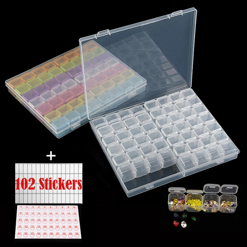 28/56 ячеек инструменты для вышивки картин со стразами Бриллиантовая роспись