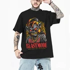 Футболка мужская, с коротким рукавом, с художественным принтом