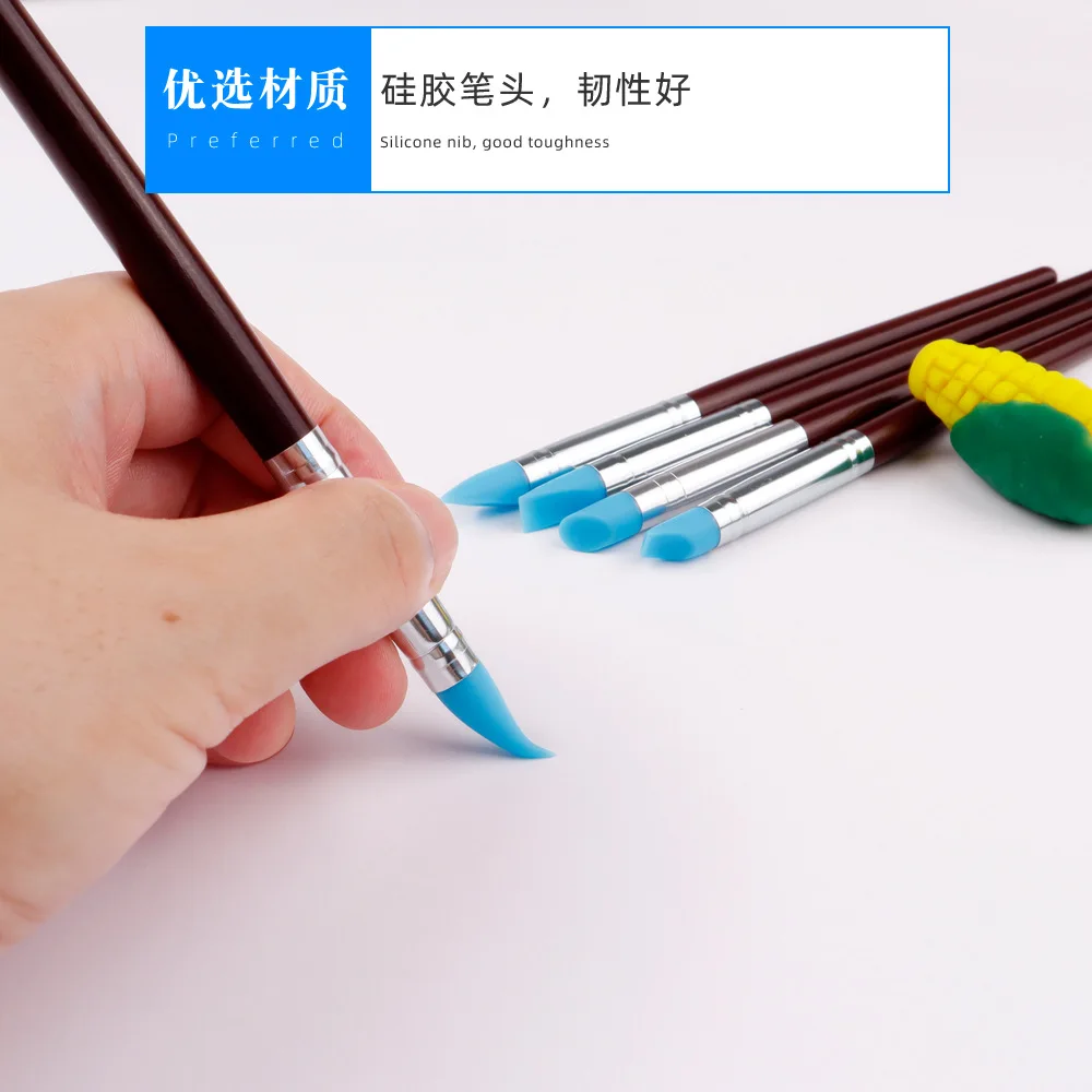 5 шт. силиконовые резиновые наконечники кисти набор инструментов для