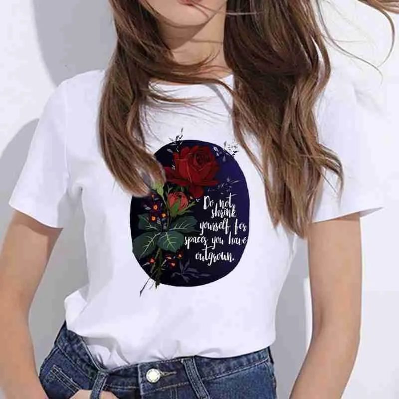 

Oversized T-Shirts Women Men Rose Print Tshirt Summer Graphic Clothes Sleeve T-shirt Tops Short Harajuku Shirt Female Fashi E7Q8
