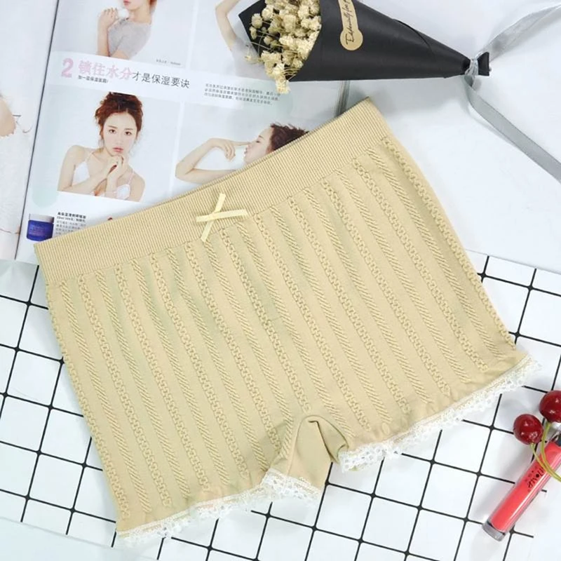 Ladies Lace-proof Twist Safety Pants Comfortable High-Stretch Leggings Shorts | Женская одежда