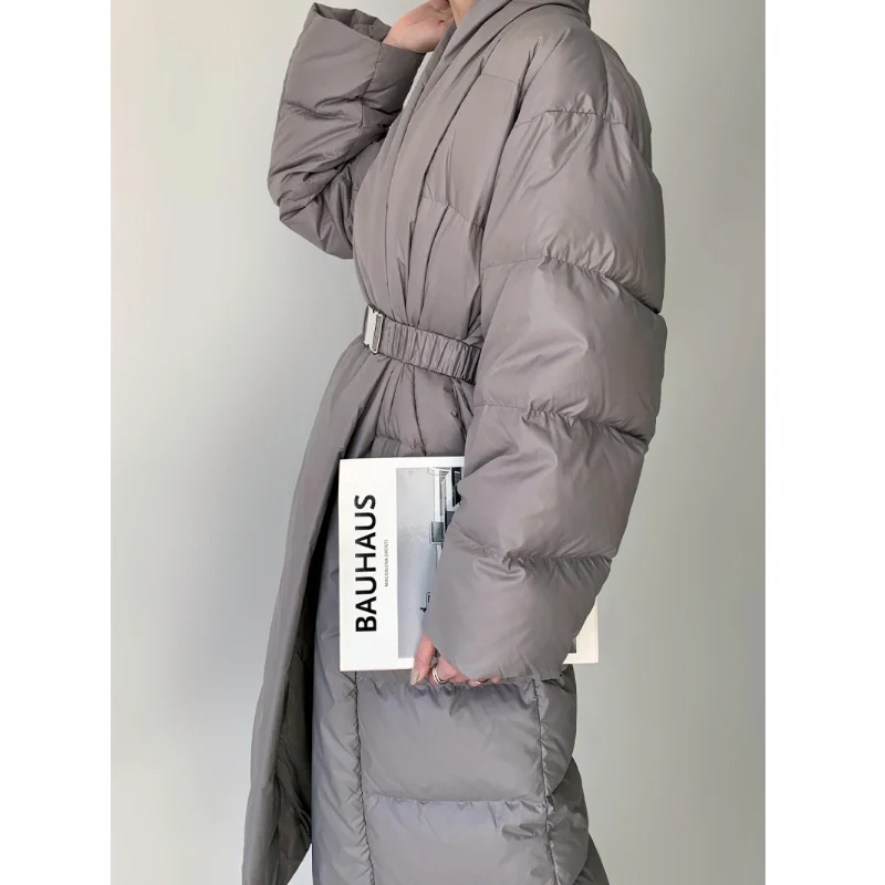 LUXUV New Winter Hooded 90% White Duck Down Jacket Waterproof Women Coat Long Thick Warm Parka Female Puffer Feather Overcoat