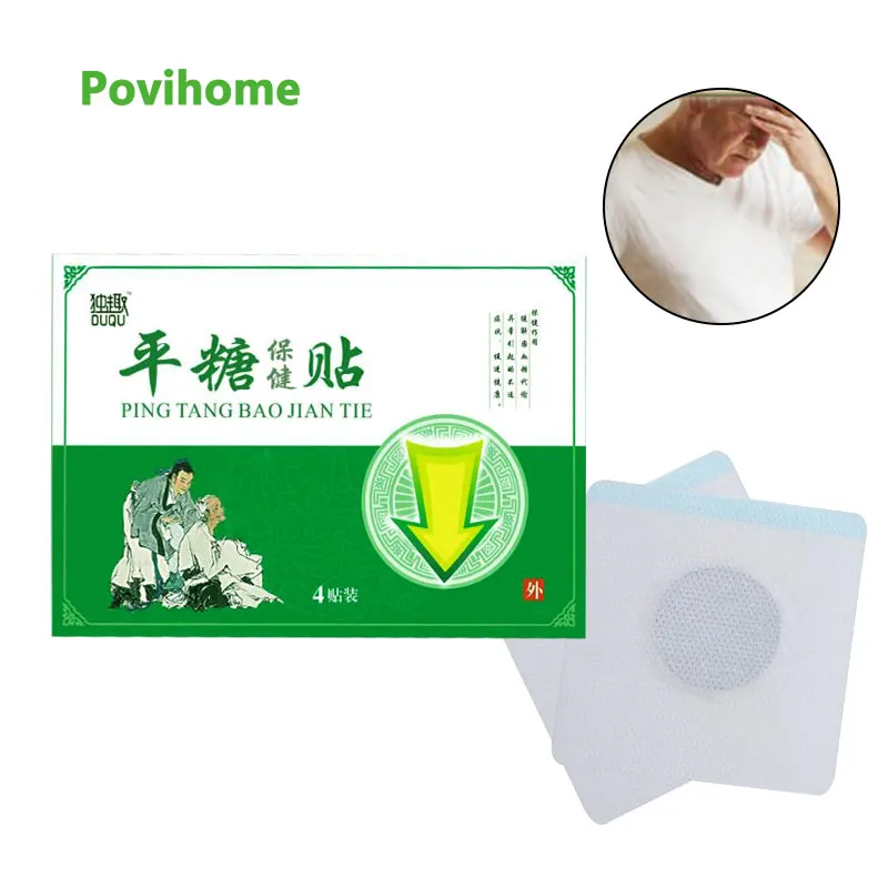 4 шт./коркор. сбалансированный сахар в крови диабетический пластырь