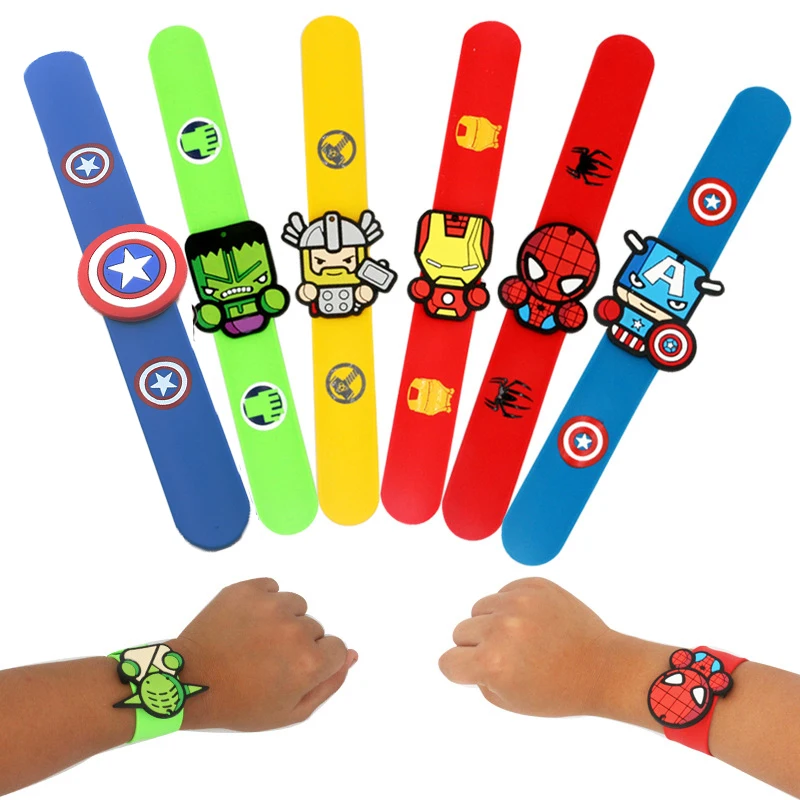 Браслет из мультфильма Disney Marvel Фигурка Человека-паука Халка Капитона Америки