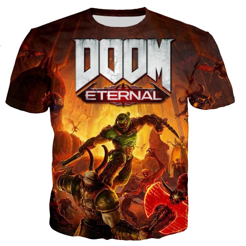 

Doom Game New Fashion Cool 3D Printed T-shirts Unisex Casual Style Tshirt Streetwear Tops Dropshipping