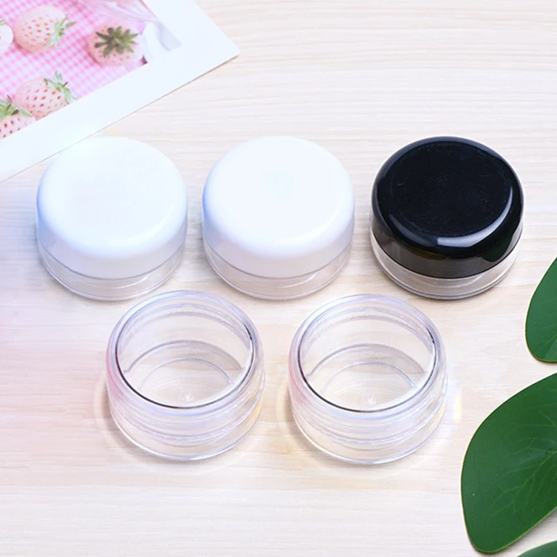 Пластиковые пустые прозрачные косметические банки контейнер для макияжа флакон