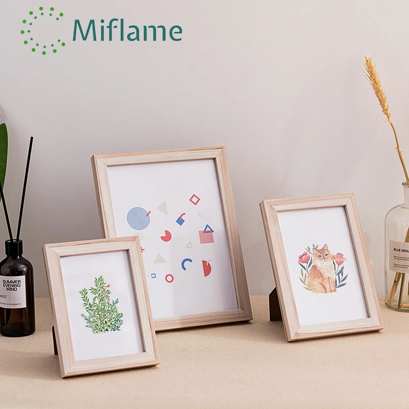 black white wooden photo frame display wall hangings for living room home decoration 5678 inch picture frame free global shipping