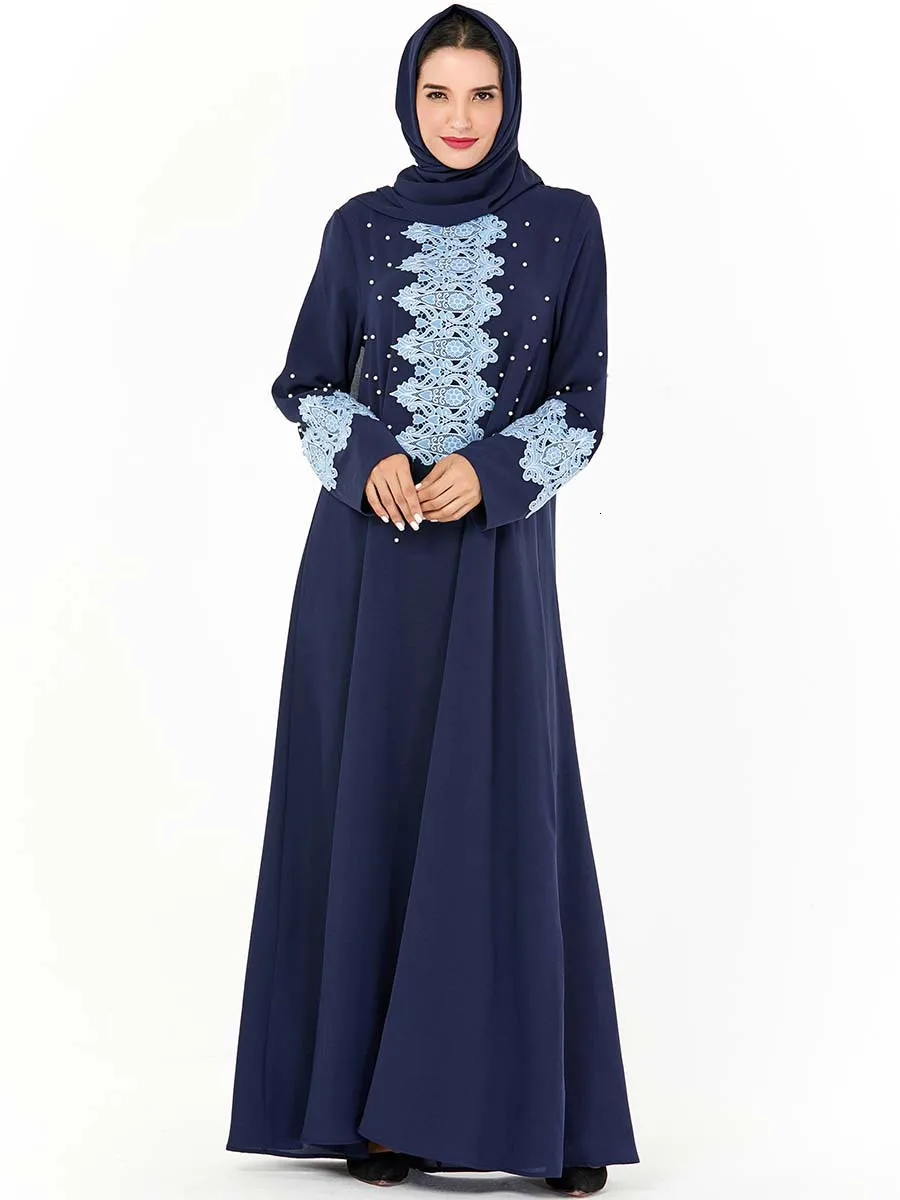 Женское свободное платье с завышенной талией элегантное мусульманское