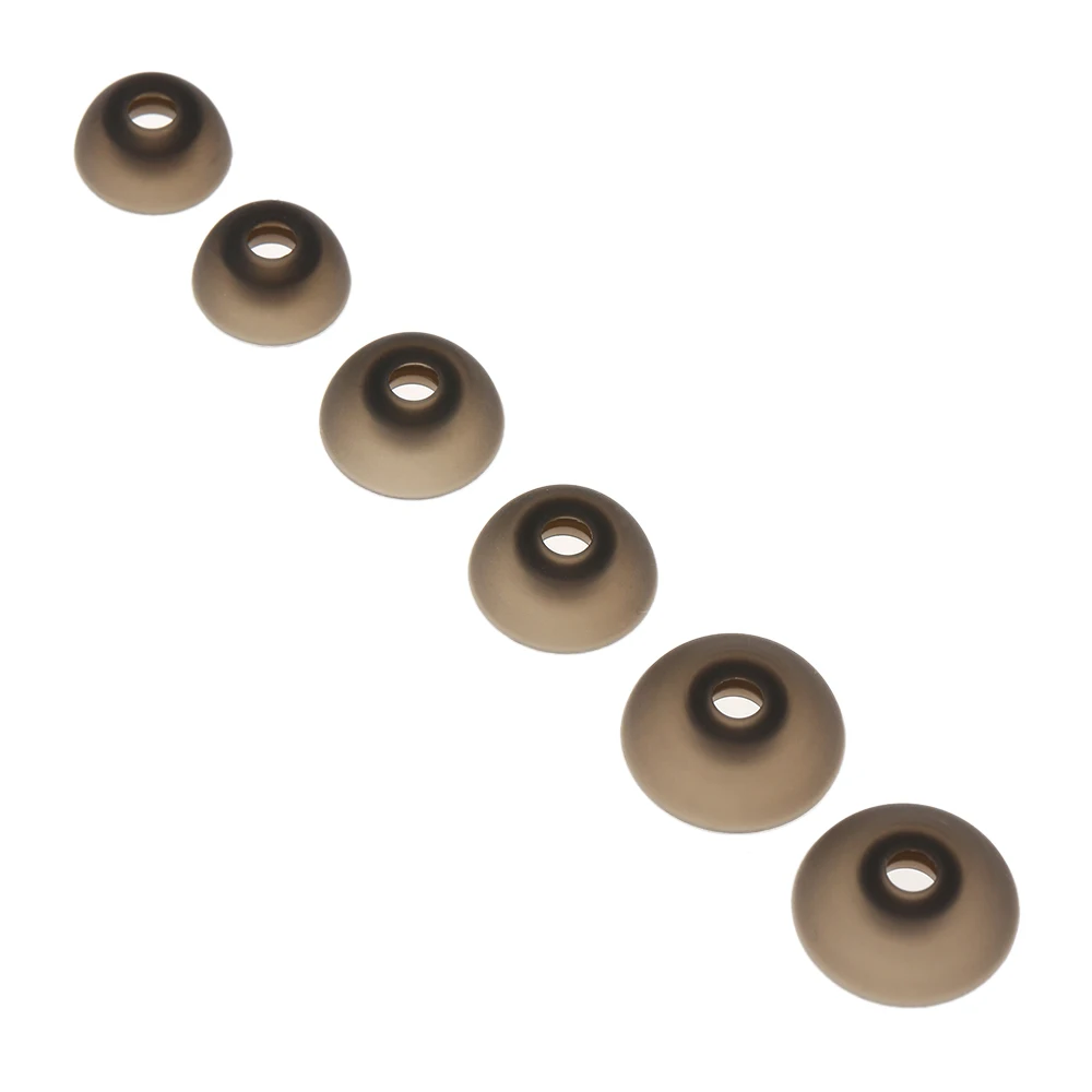 3 пары S/M/L силиконовые наушники вкладыши 0 мм TWS сменные амбушюры гелевые накладки