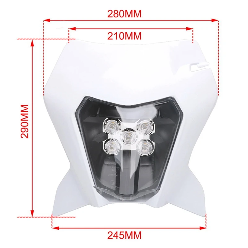 

Motorcycle Dirt Bike LDE Headlight Front Headlight Fairing for KTM 2018