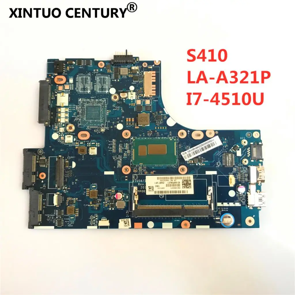 

Для Lenovo S410 S40-70 M40-70 ноутбук материнская плата LA-A321P материнской плате процессор i7 4500U/4510U DDR3 100% тесты работы