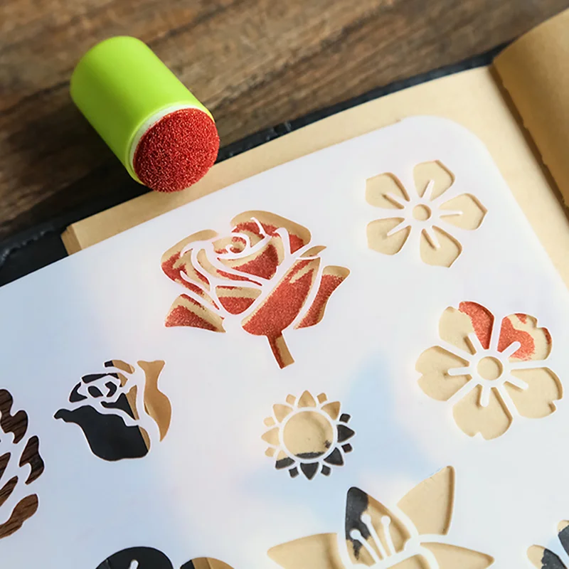 Random 10pcs Sponge Finger Daubers Foam Painting Craft Set Drawing Coloring Handicraft | Канцтовары для офиса и дома