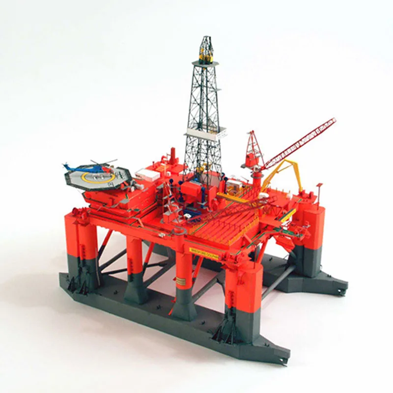 1:400 норвежский бродфорд Дельфин полупогружной нефтяной буровой платформы DIY 3D Бумага DIY 3D бумажная карта Модель Строительный набор игрушки