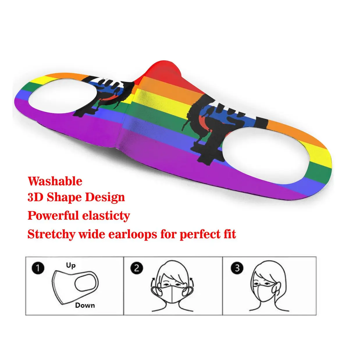 

They're Not Gonna Get Us Cotton Masks Festive Party Respirator Keep Warm Camouflage Anti Dust Mouth Muffle