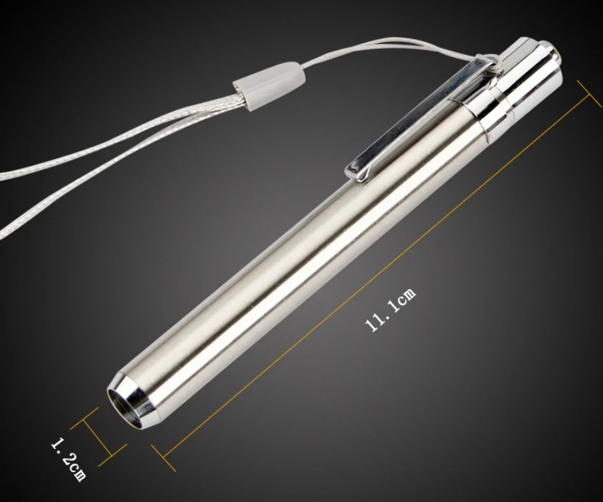 Карманная лампа из нержавеющей стали 0 06 Вт 365/395 светодиодов | Освещение