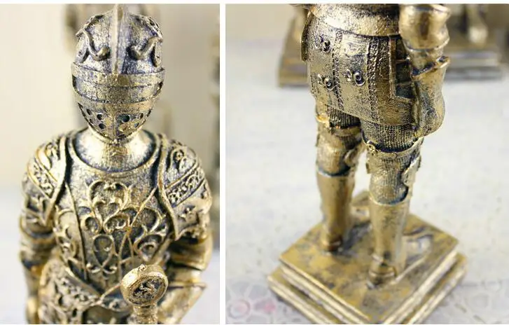 [MGT] средневековая Европейская Оловянная скульптура самурайского воина/кукла