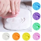 Мягкие глиняные сувениры сделай сам для новорожденных, 40 г, отпечаток пальца, нетоксичный комплект глины, игрушки для отпечатков пальцев для родителей и детей