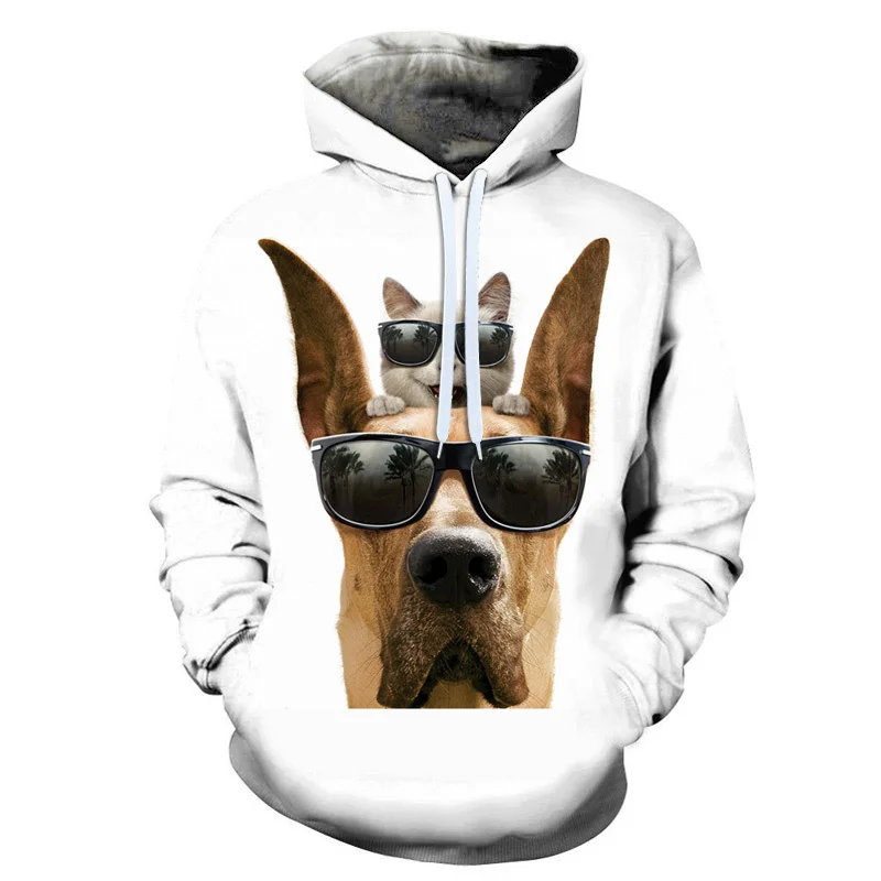 

3D Printing Fashion Hot Casual Sweatshirt Interesting Pet Dog Spring and Autumn Men's and Women's Hoodies Street Style Pullover