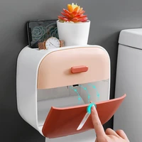 badkamer tissue doos toiletrolhouder organizer opslag telefoon houder druk open waterdichte badkamer accessoires