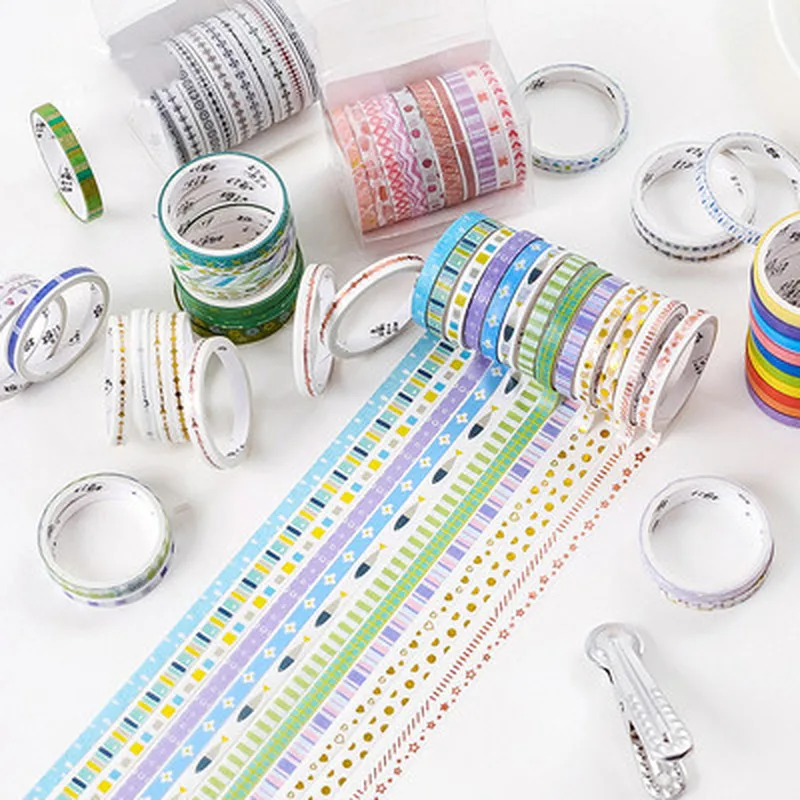10 рулонов/упаковка волшебник Радуга Позолота набор декоративного скотча васи Diy