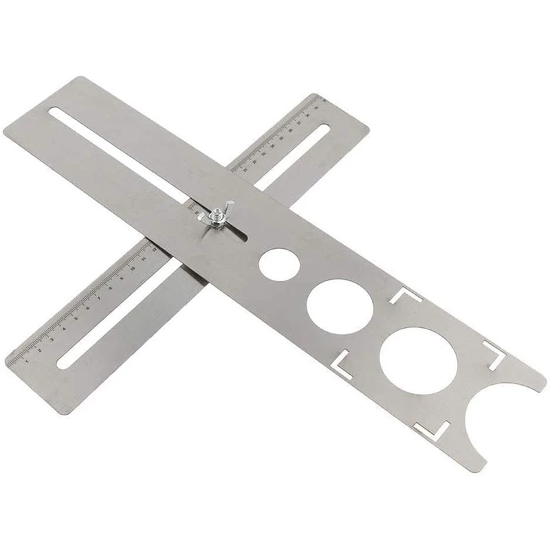 

Локатор отверстий для керамической плитки, портативный универсальный инструмент для перфорации мрамора, диапазон измерения 300 мм, локатор ...