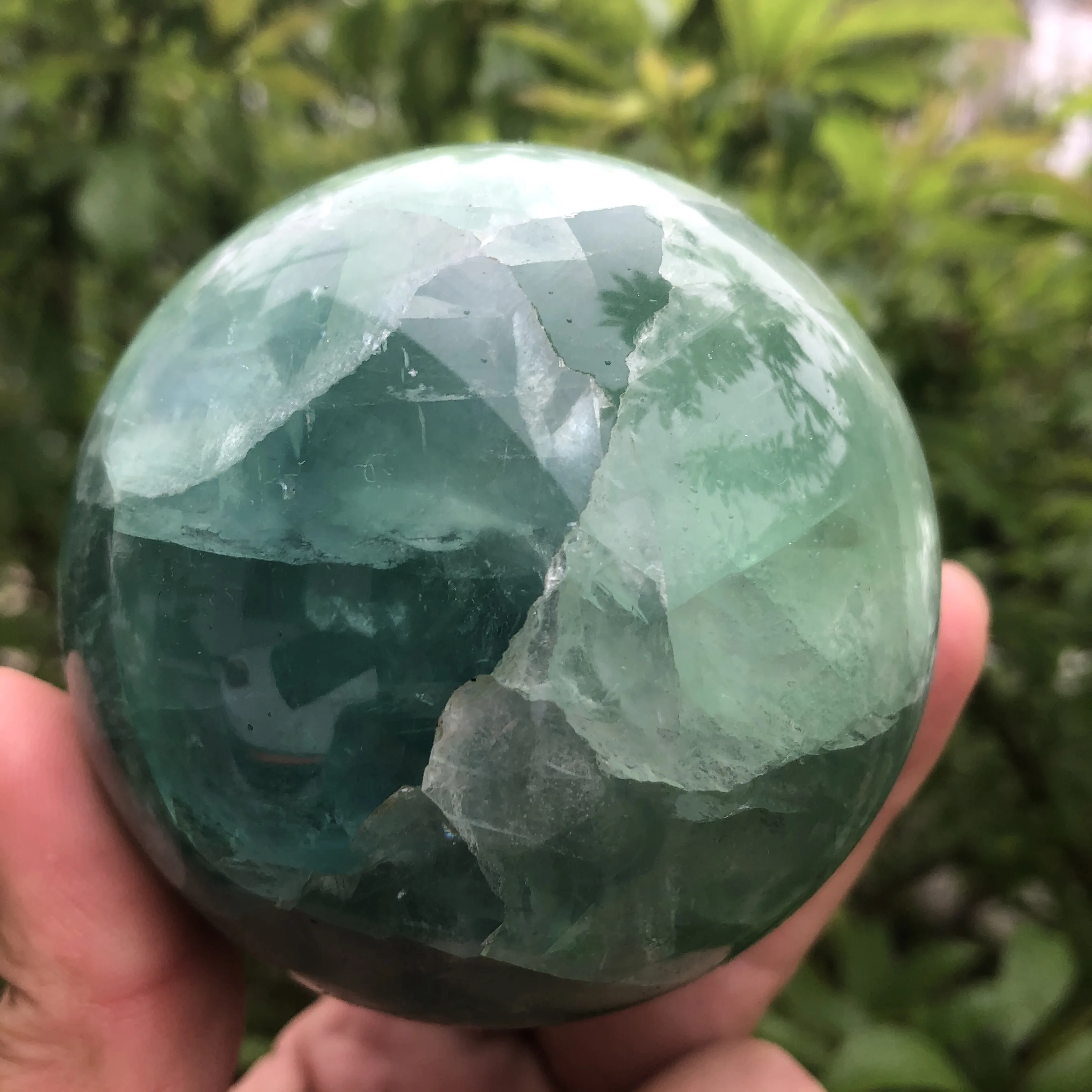 

Natural Green Fluorite Ball Quartz Crystal Healing gemstone Sphere Reiki Decoration Home Reiki Ore Energy Stone Healing Mineral