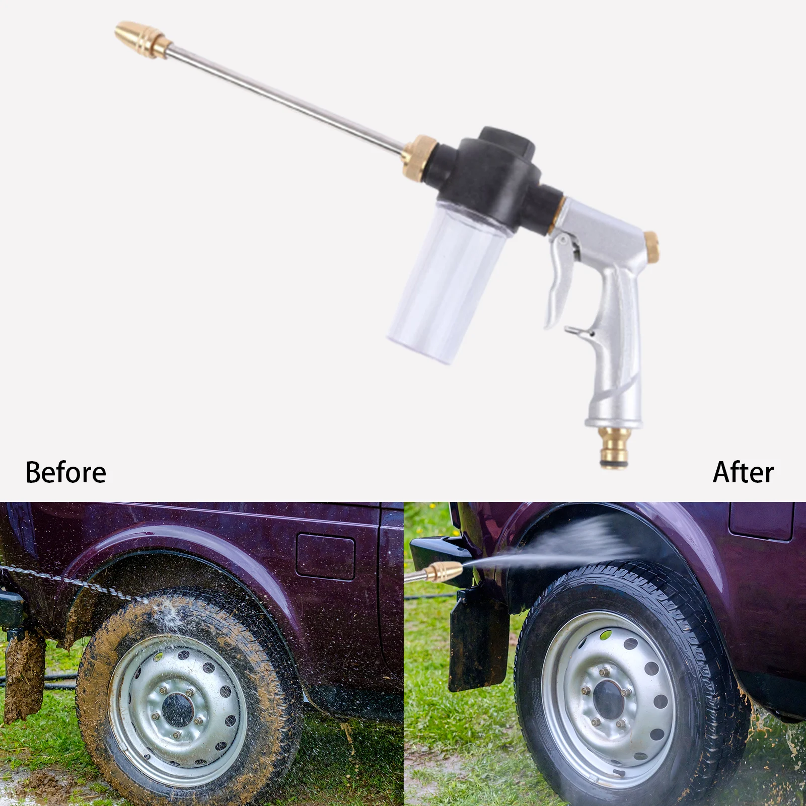 

Car High Pressure Car Wash Cleaning Gun Household Alloy Spray Automobile Water Spray Cleaner