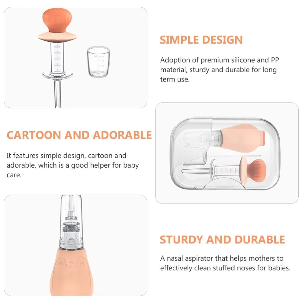 

1 set of Baby Medicine Feeder Infant Nasal Aspirator Infant Nursing Tools