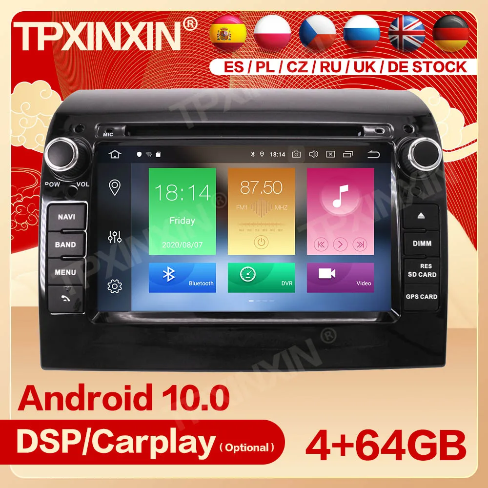 

2 Din Carplay Android радио приемник мультимедийный стерео для FIAT DUCATO 2011 2012 2013 2014 2015 GPS Navi автомагнитофон