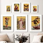 Настенная картина Таро пентакул, настенное искусство, Картина на холсте, скандинавские плакаты и принты, настенные картины для декора гостиной