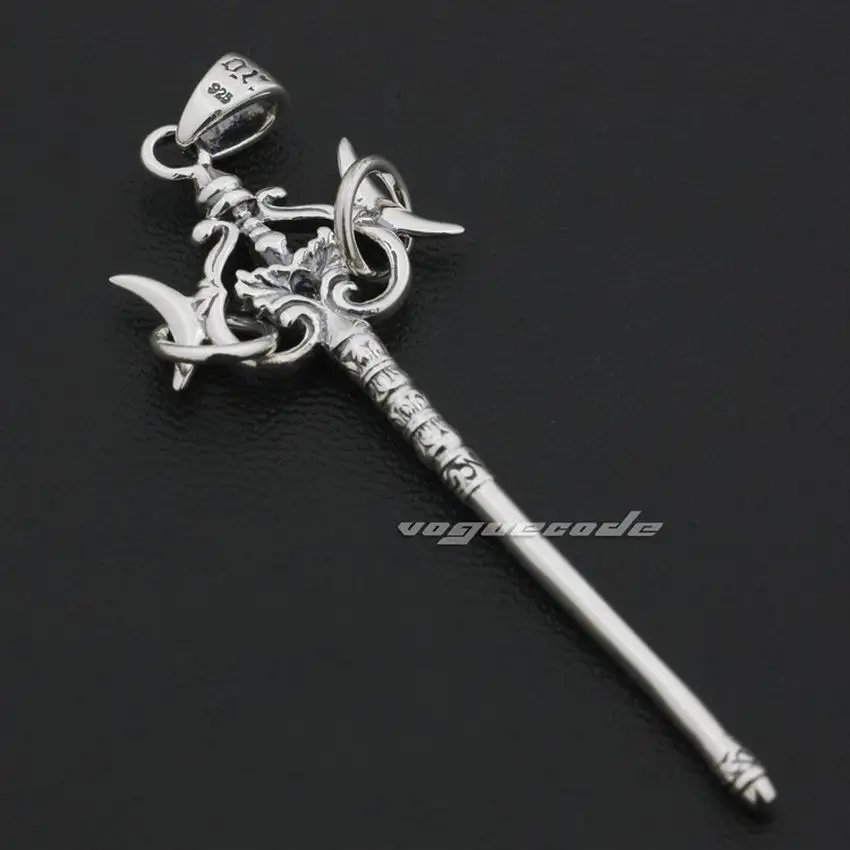 Мужская Байкерская подвеска 9F025 из стерлингового серебра 925 пробы с японским