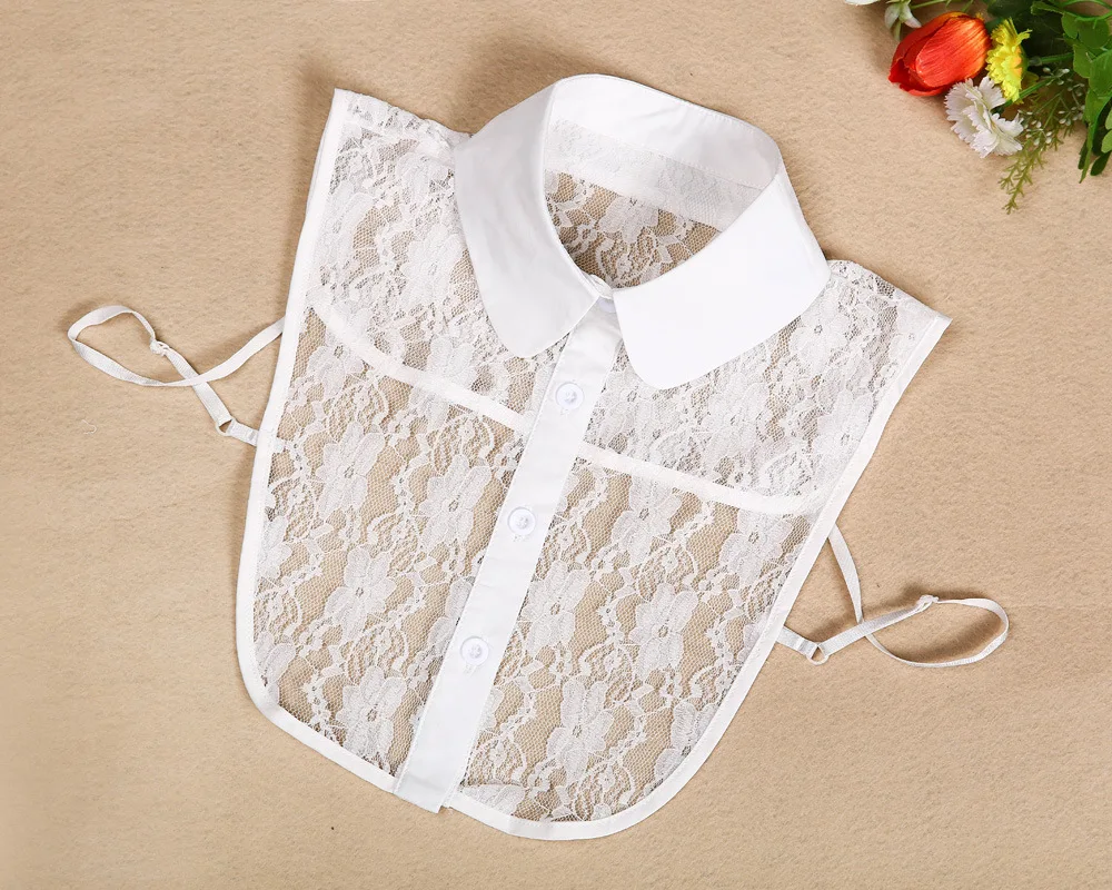 Linbaiway Кружева цветочные искусственные ошейники для собак женская блузка рубашка