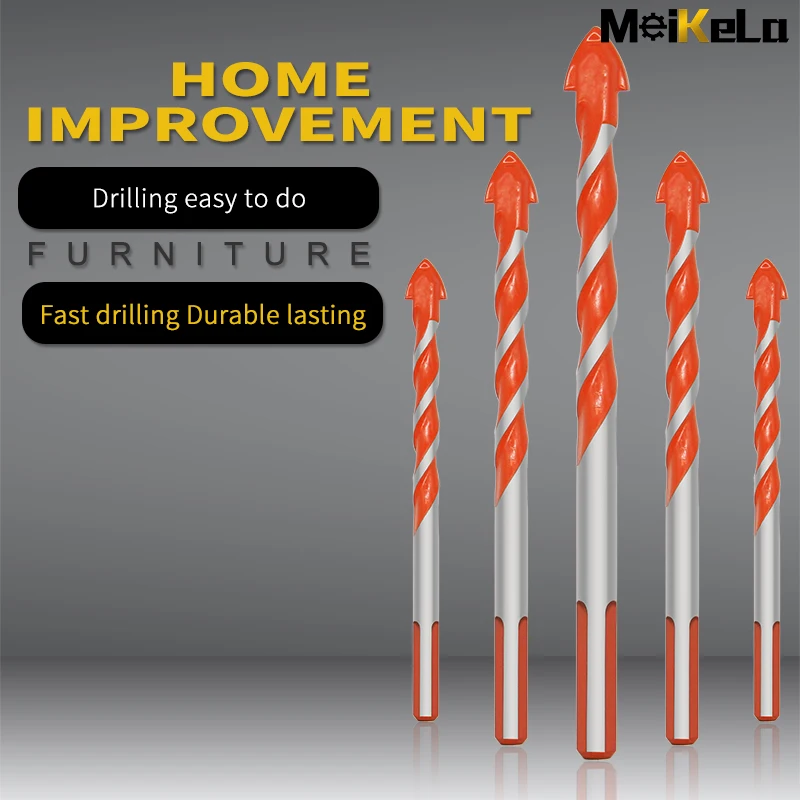 MeiKeLa оранжевый треугольное сверло бит Многофункциональный стекла поворотная