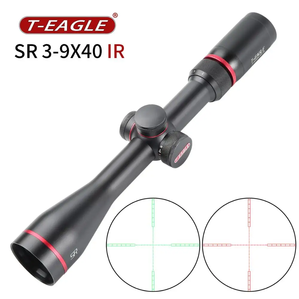 Оптический прицел T-eagle SR 3-9X40 IR зеленый красный оптический для пневматической