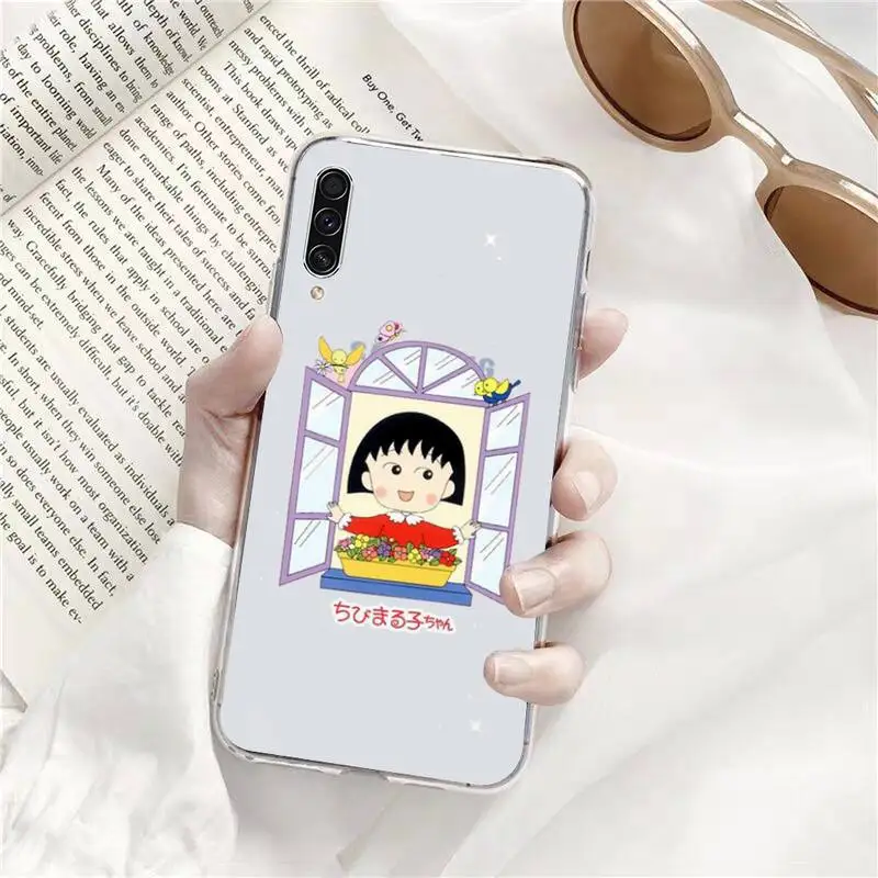 

Anime Chibi Maruko Phone Case Transparent for Samsung s9 s10 s20 Huawei honor P20 P30 P40 xiaomi note mi 8 9 pro lite plus