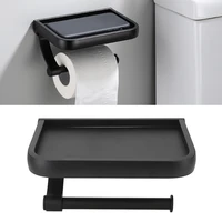 toilet paper holder roll holder aluminum bathroom wall mount wc paper phone holder shelf towel shelf accessories