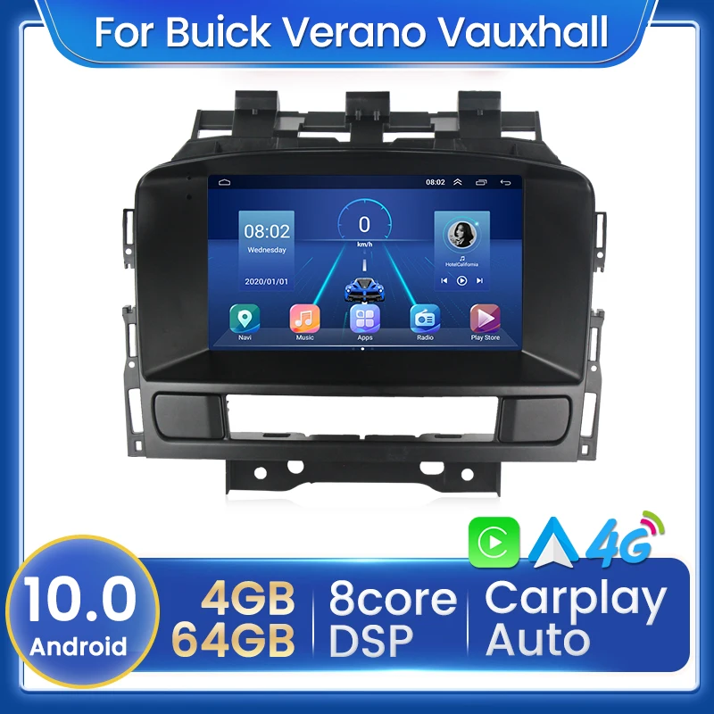 Android 10 4 + 64G DSP IPS экран для Opel Astra J 2010 2011 CD300 CD400 автомобильный радиоприемник с