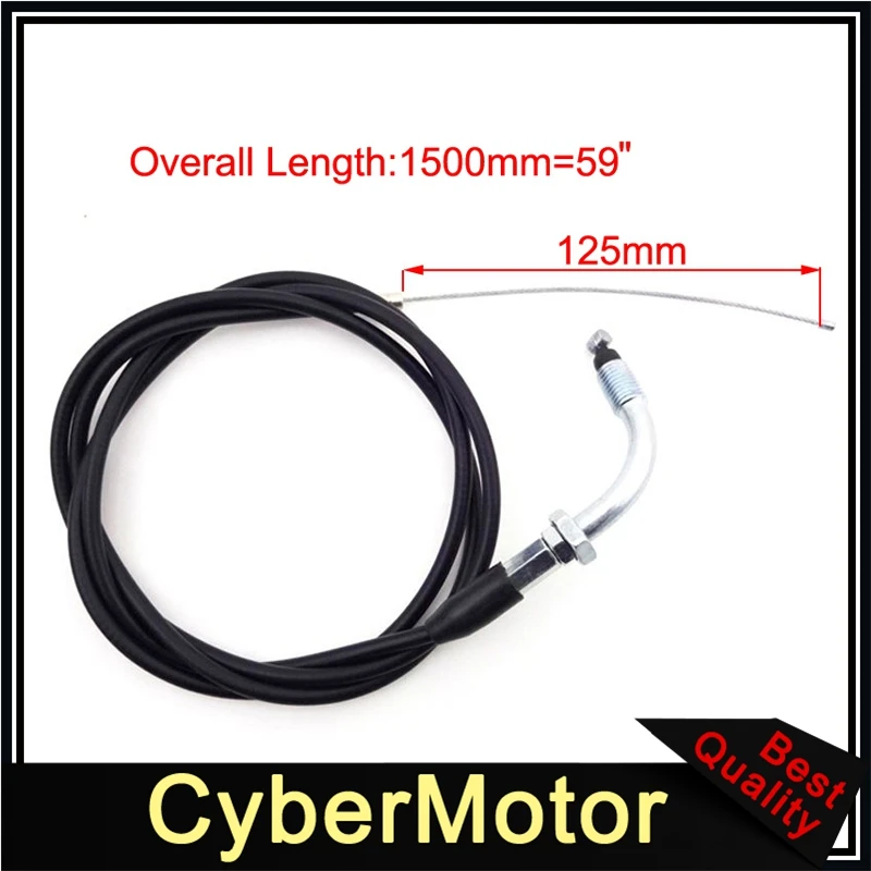 1500 мм 59 &quotгоночный карбюратор дроссельной заслонки кабель для 2 х тактный 49cc 50cc
