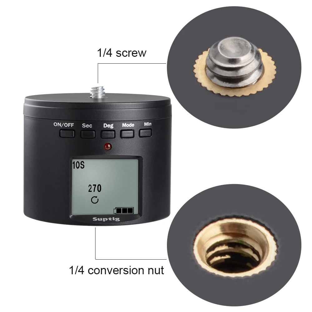 Штатив для GoPro Hero 8 Электрический вращающийся штатив с поворотом на 360 градусов 7 6 5