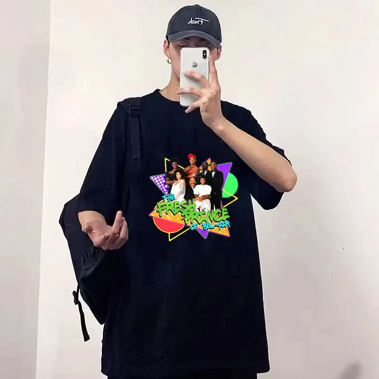 

Fresh Prince of Bel Air Tshirt 90s Sitcom Comedy TV T-shirt Men Wonen Fashion Funny T Shirts Mens Harajuku Tees Short Sleeve