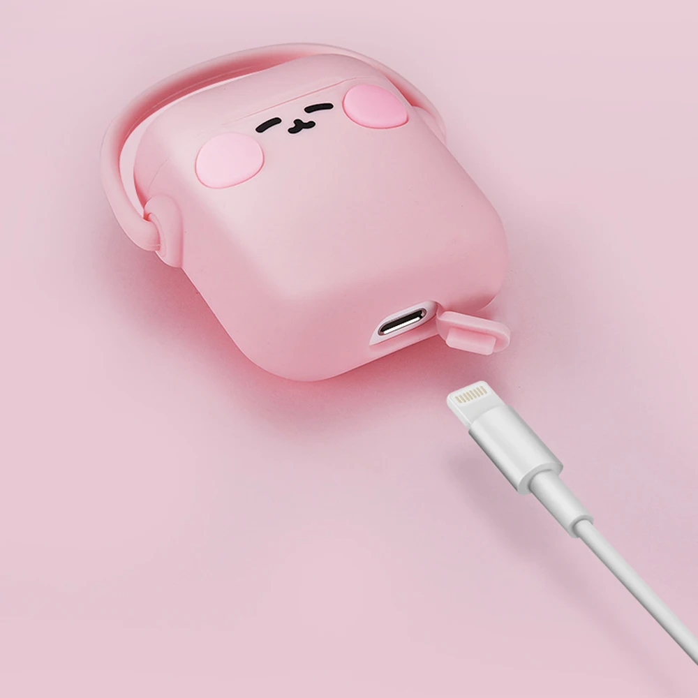 Для Apple Airpods 2 Чехол милый мягкий силиконовый Bluetooth наушники аксессуары защитный чехол для Air pods 1 чехол