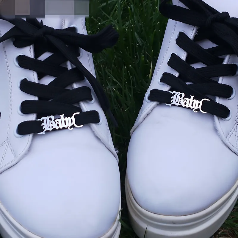 Детская обувь с пряжкой старые английские буквы плохая девушка застежка панк