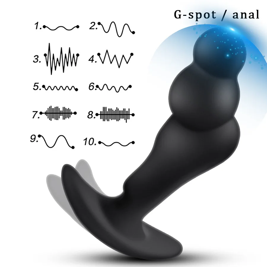 Мужская Анальная пробка вращающаяся на 360 градусов водонепроницаемая с сильным