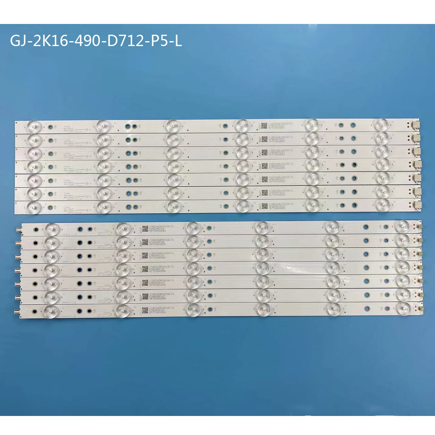 

New 14 PCS/set LED backlight strip for 49PUS6401 49PUH6101 49PUS6561 49PUS6501 GJ-2K16-490-D712-P5-L R LB-PF3030-GJD2P6C490712