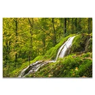 Постер на холсте красоты природный пейзаж водопад горы озеро лес джунглей живопись на холсте настенные картины для гостиной дома D
