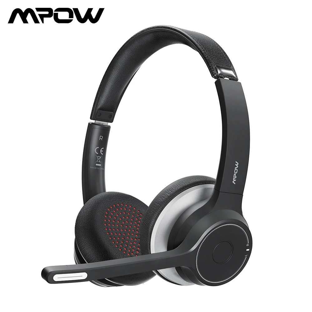 Mpow/Soulsens HC5 Bluetooth V5.0 деловые наушники с CVC8.0 шумоподавляющим микрофоном и 22 часа