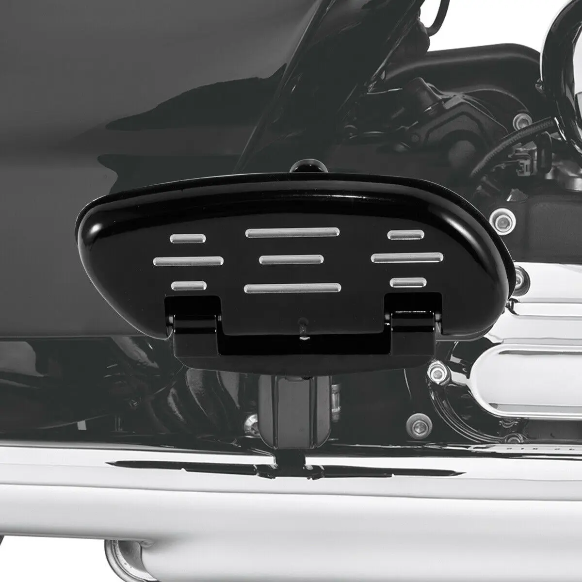 Черный Задний пол для мотоцикла Harley Touring Electra Glide Street Road King 1993 2021 2020 2019 2018|Подставки