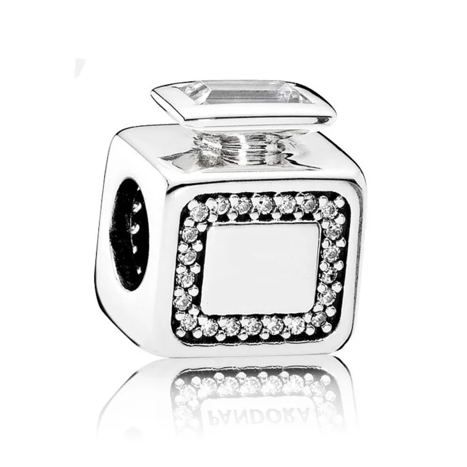 5 Brilliant Bow Enchanted Tea Pot Signature Scent Playing Cards Charms Fit Pandora Bracelet 925 Sterling Silver Bead DIY Jewelry - Цвет: 5