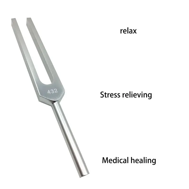 

432 Hz Tuning Fork with Bag Mallet and Cloth for Ultimate Healing and Relaxation U2JD
